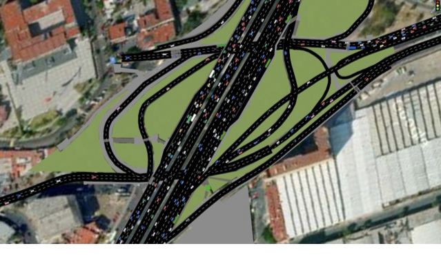 Simulación de intersección vial